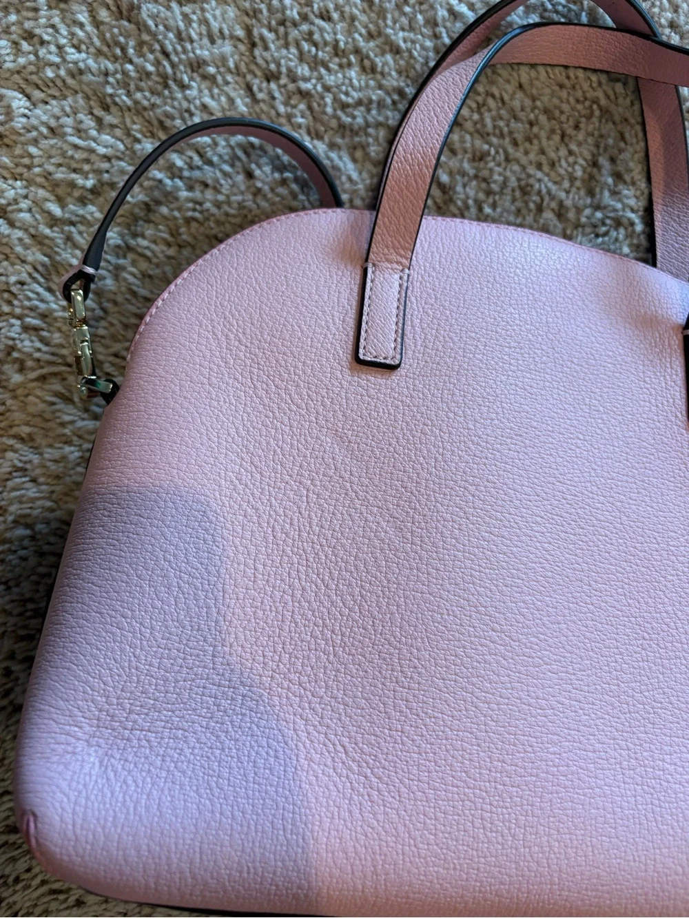 kate spade Pink Bow Dome Satchel with Crossbody Strap